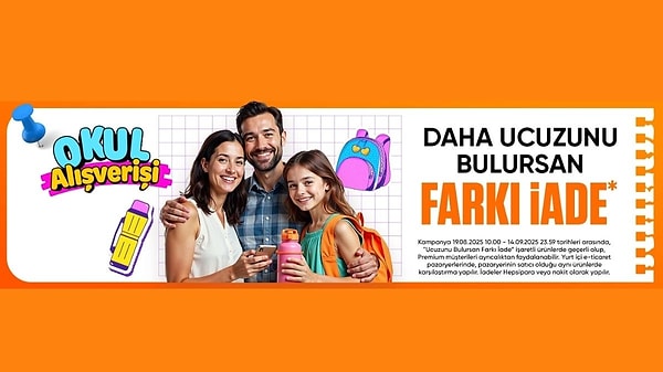 Hepsiburada’nın Okul Alışveriş Fırsatları, farklı marka ve kategorilerdeki yüzlerce ürünle 14 Eylül 2025’e kadar devam ediyor.