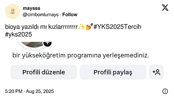 Talihsiz olmuş.