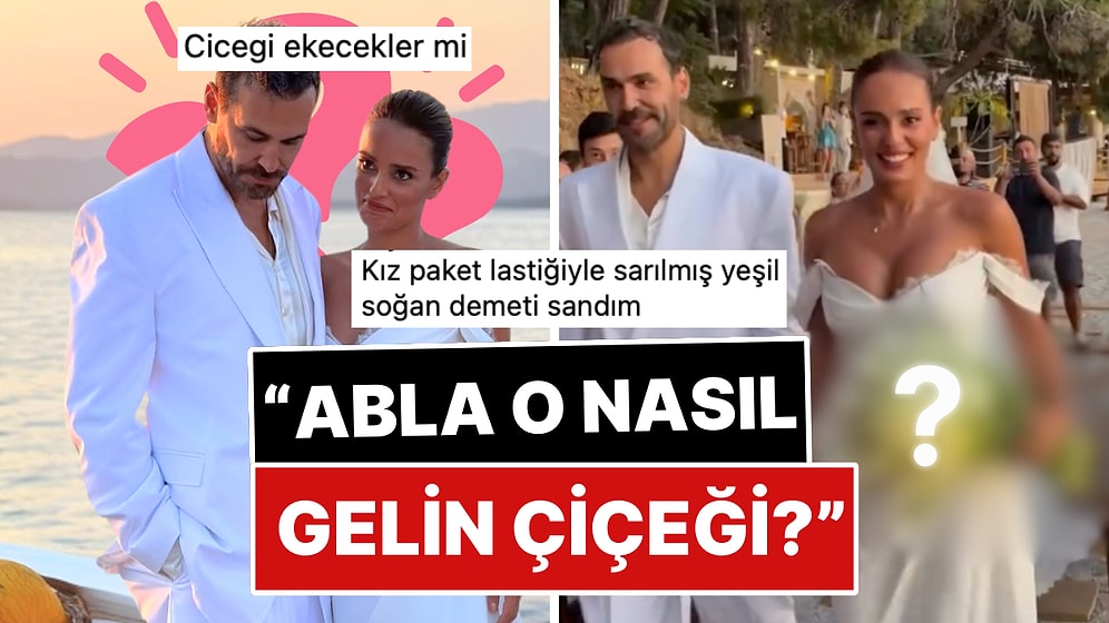 Düğününde Yeşil Soğan Demetinden Hallice Bir Gelin Çiçeği Tercih Eden Bestemsu Özdemir Dillere Fena Düştü!