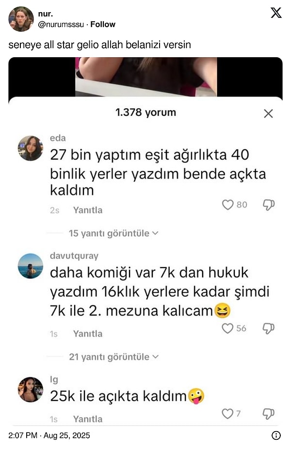 Nedir bu sonuçlar böyle bu sene?