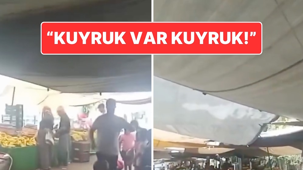 Vatandaşın Uğramadığı Pazar Pazarcılar İçin Top Sahası Oldu: "Kuyruk Var Kuyruk"