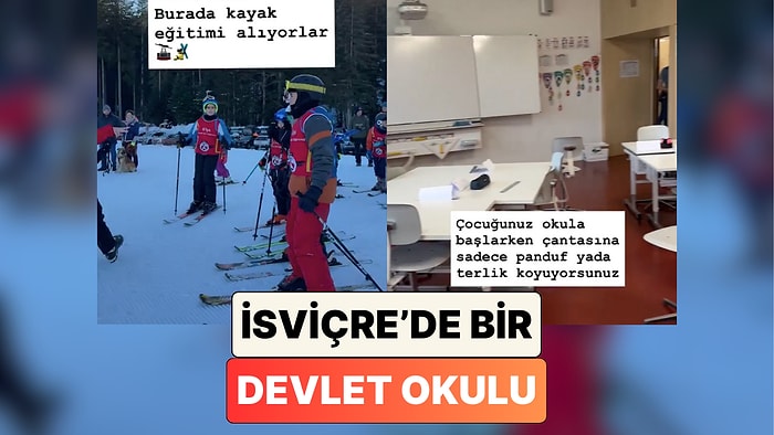 Kayak, Yüzme, Paten: Çocuğu İsviçre'de Bir Devlet Okuluna Başlayan Bir Türk Okulun Sunduğu İmkanları Paylaştı
