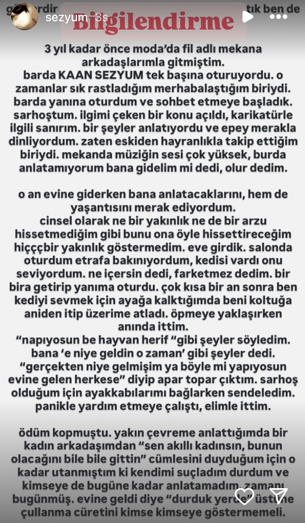 Sanat camiasındaki ifşa gündeminin ardı arkası kesilmiyor. Son olarak yazar Kaan Sezyum hakkında iddialar ortaya atıldı.