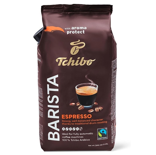 Yoğun aroması ve taptaze çekirdekleriyle kahve keyfini bambaşka boyuta taşımanızı sağlayacak Tchibo Barista Espresso Çekirdek Kahve, %30 indirimle öne çıkıyor.