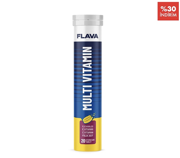 Günlük enerjini ve bağışıklığını destekleyen Multivitamin Efervesan %30 indirimde!