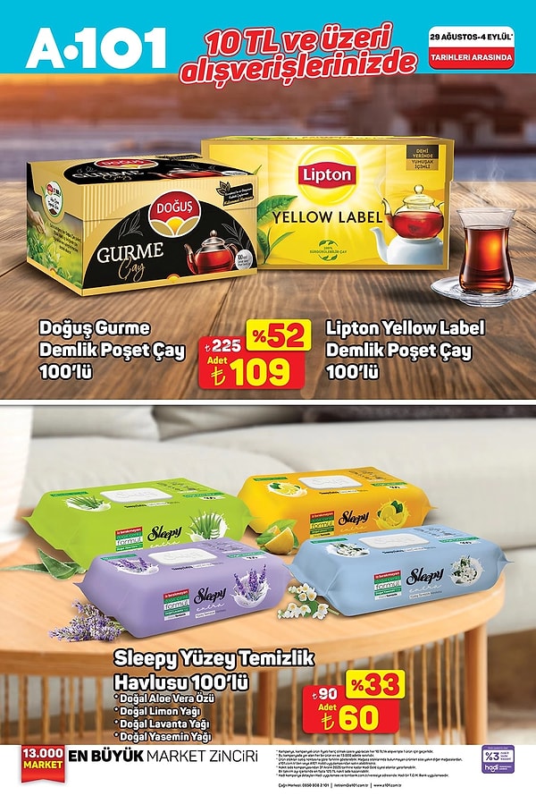 10 TL ve üzeri alışverişlerinizde