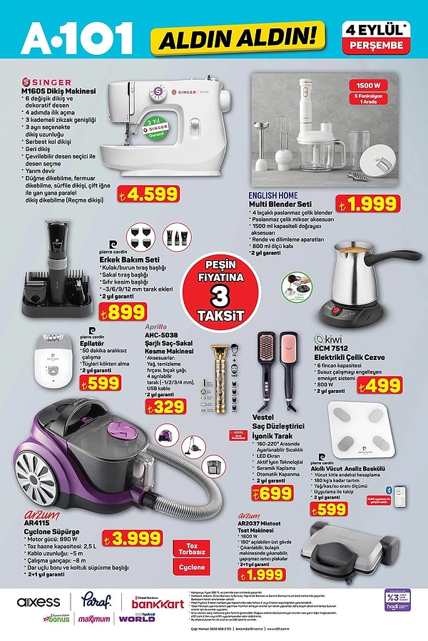Singer Dikiş Makinesi 4.599 TL