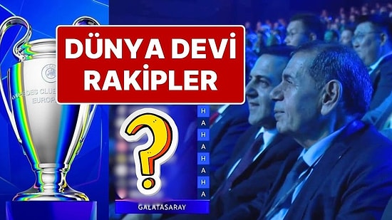 Galatasaray’ın Şampiyonlar Ligi’ndeki Rakipleri Belli Oldu
