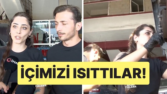 Allah'ım Nasip Et! Sivas'ta Bir Motor Ustası, Eleman Bulamayınca Eşini Çırağı Yaptı