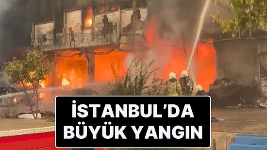 İstanbul İSTOÇ’ta Yangın Çıktı: Çok Sayıda İş Yerine Sıçrayan Yangına Müdahale Sürüyor