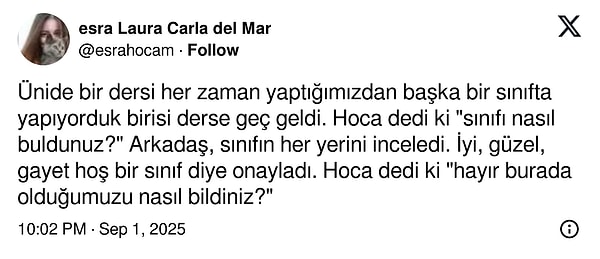 Bazen hocaları anlamak zordur!👇