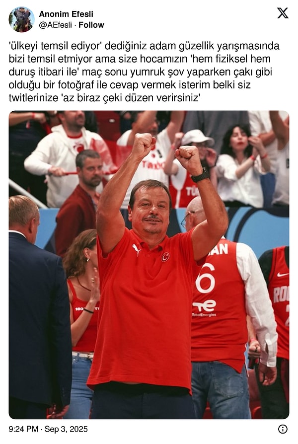 Fenerbahçe taraftarı olarak bilinen Berna Laçin’in Ergin Ataman paylaşımı sosyal medyada da gündem oldu.