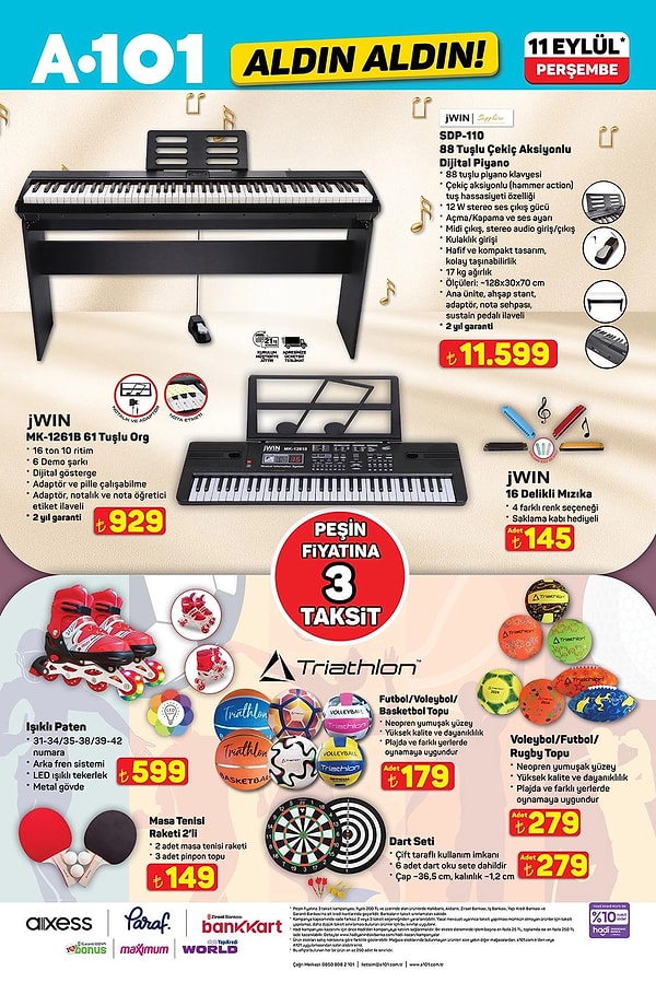 Dijital Piyano 11.599 TL