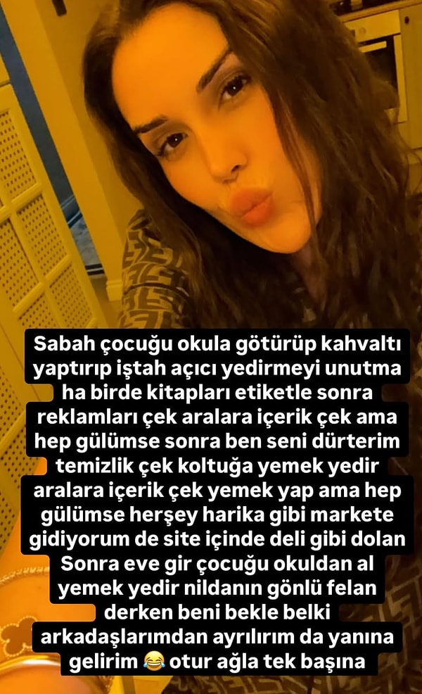 Kendisi ilk olarak bu göndermeli hikayeyi atmıştı.