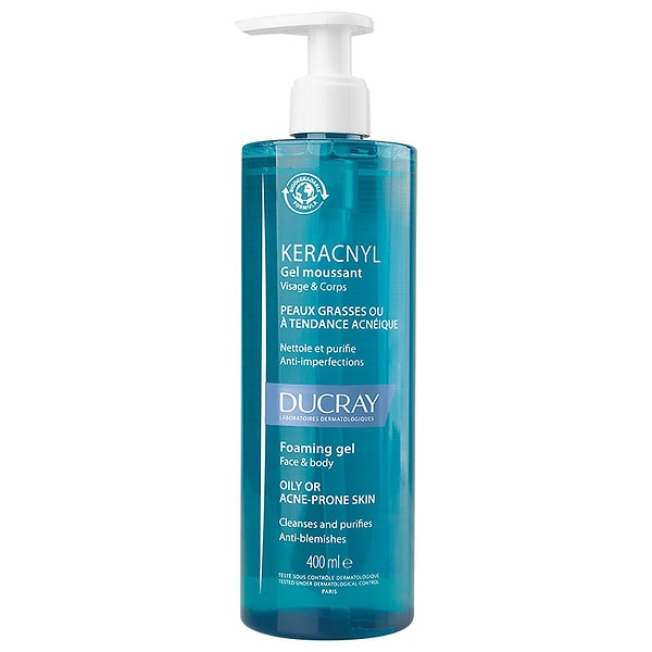 Ducray Keracnyl Yağlı Ciltler İçin Temizleme Jeli