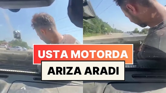 Arızayı Bulması İçin Ustayı Motora Bindirdi, Kaputu Açık Yolculuk Ederek Ağızları Açık Bıraktı