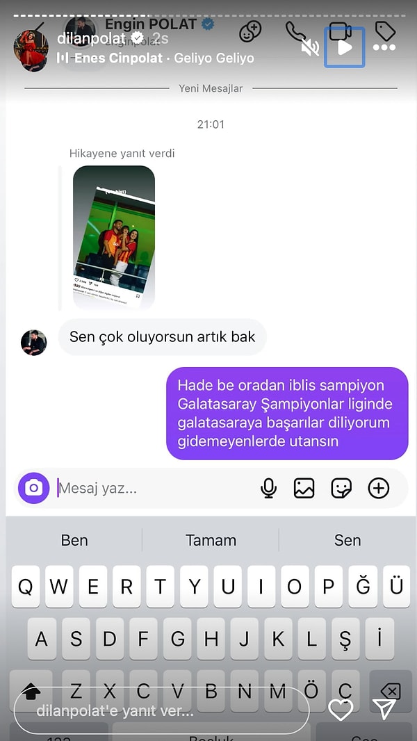 İkilinin karşılıklı atışmalarından bazılarını şöyle bırakalım: