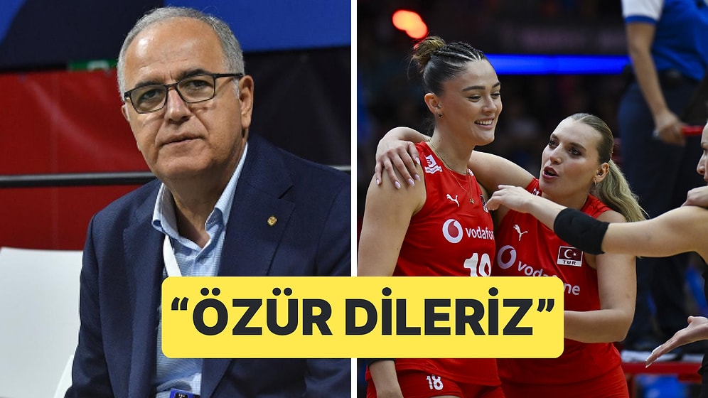 Voleybol Federasyonu Başkanı Mehmet Akif Üstündağ, "Şampiyon Olamadığımız İçin Özür Dileriz" Dedi