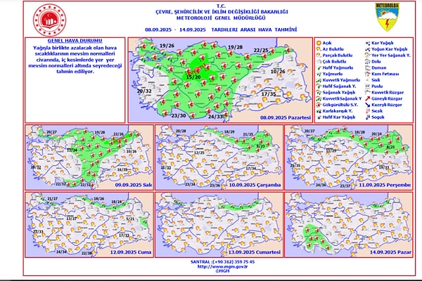 Uzmanlar, yurdun çeşitli bölgelerinde sağanak ve gök gürültülü sağanak yağışların etkili olacağını duyurdu.