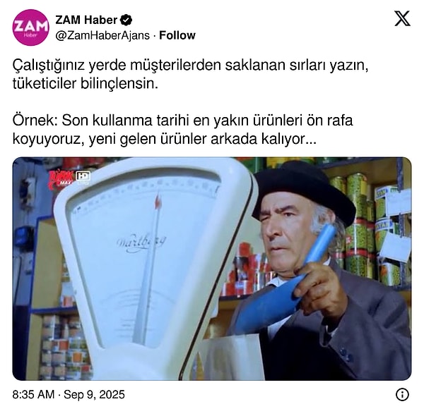 Her şey, @ZamHaberAjans adlı sosyal medya hesabının bu paylaşımı yapmasıyla başladı.