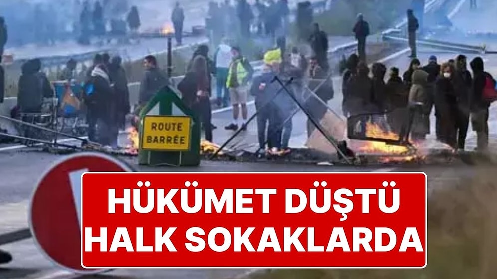 Fransa'da Hükümet Düştü, Halk Sokaklara Döküldü: "Her Şeyi Durduralım" Eyleminde 200'den Fazla Kişi Gözaltında
