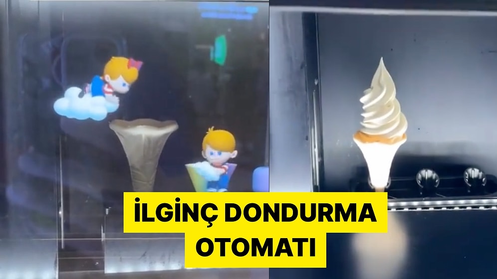 Japonya'nın 2125 Yılında Yaşadığını Gösteren Fantastik Dondurma Makinesi