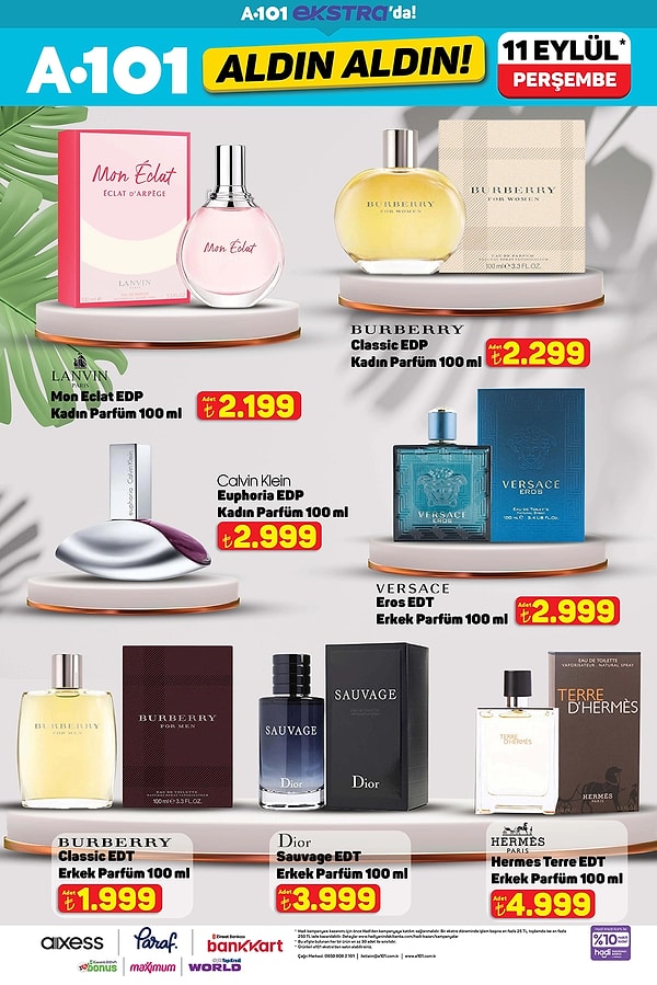 Calvin Klein, Versace, Dior Parfümler