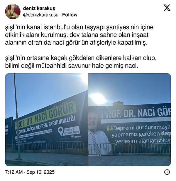 Tepki çeken afişler ve paylaşımlar şöyleydi👇🏻
