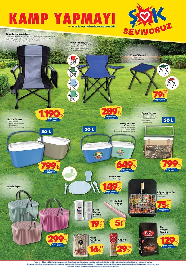 Lüks Kamp Sandalyesi 1.190 TL