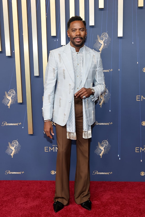 Colman Domingo - Valentino takım ve Boucheron mücevherler