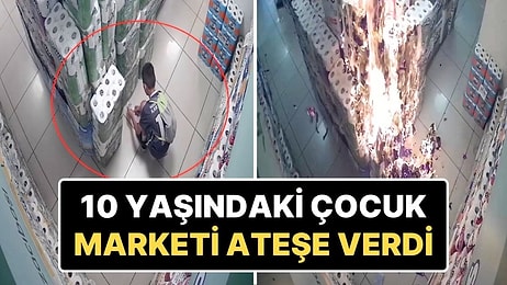 Daha Önce Otluk Alan Yakan 10 Yaşındaki Çocuk Şimdi de Market Yaktı!