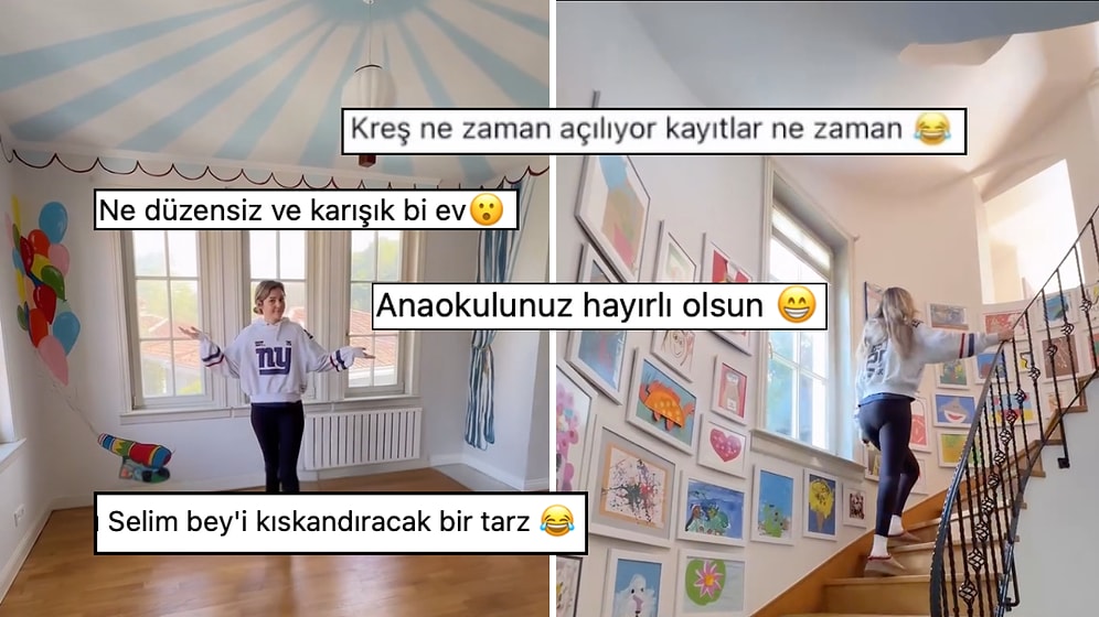 Anaokuluna Benzetildi: Yeni Taşındığı Evi Tanıtan Berfu Yenenler'in Dekorasyon Tercihleri Dillere Büyük Düştü