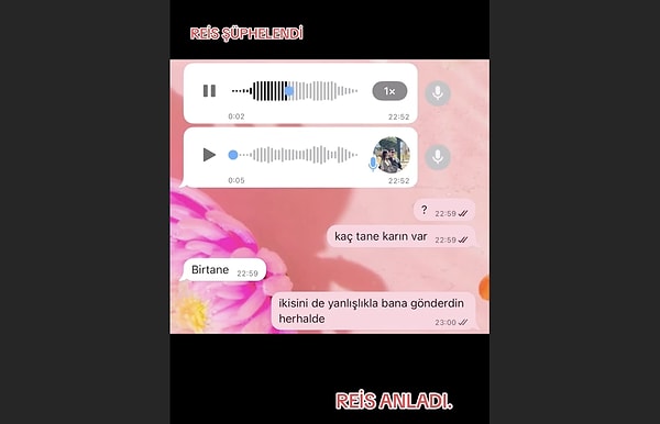 Aynı mesajı iki farklı tonda attı.