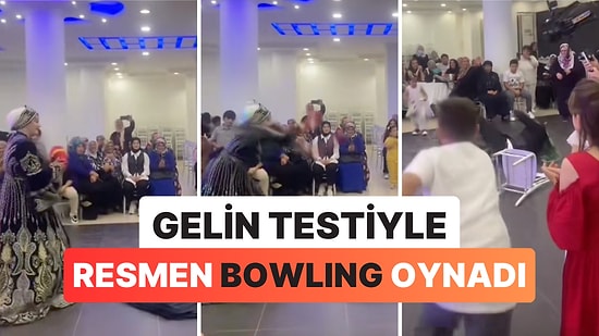 Kına Gecesindeki Testi Kırma Oyununda Fırlattığı Testiyle Damadı Deviren Gelin