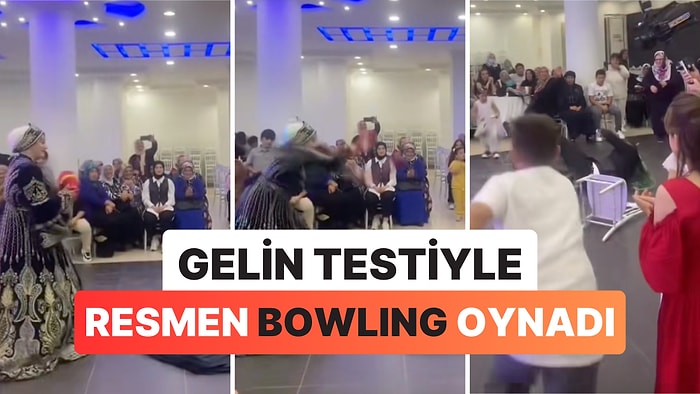 Kına Gecesindeki Testi Kırma Oyununda Fırlattığı Testiyle Damadı Deviren Gelin