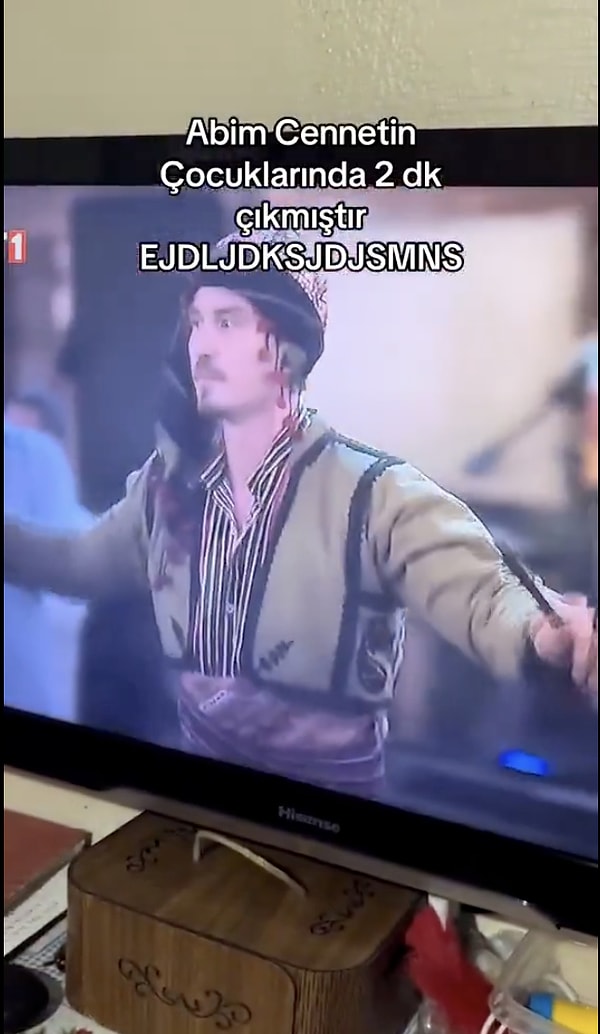 Bir kullanıcı, Cennetin Çocukları dizisinde figüran olarak rol aldı.