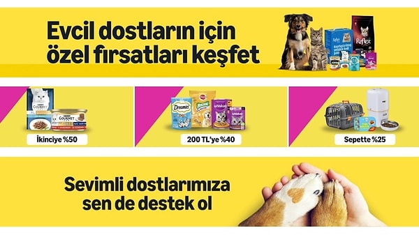 Patili dostlarınız için özel indirimleri keşfetme zamanı!  Fırsatlar tükenmeden bir göz atmaya ne dersiniz?👇
