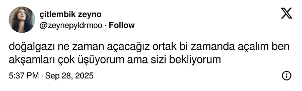 Sosyal medya kullanıcıları kombiyi açmak için birbirlerinden haber beklediklerini söyledi!