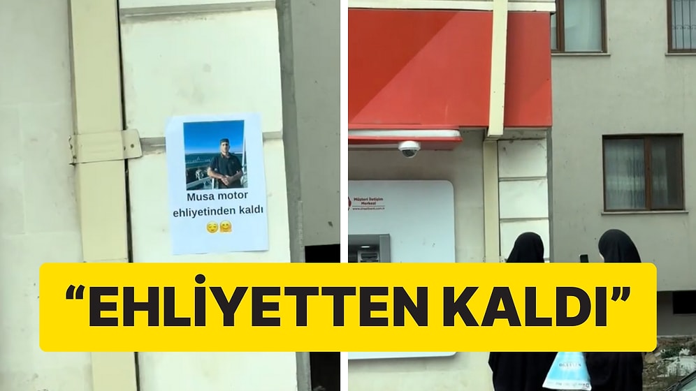 Arkadaşlarının Motor Ehliyeti Sınavından Kaldığını Broşürlerle Duyuran Kişiler Güldürdü