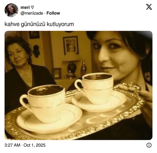 Tüm okurlarımızın kahve günü kutlu olsun! ☕️