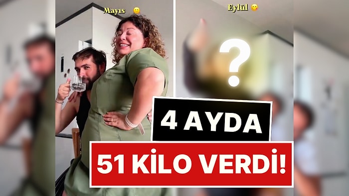 4 Ayda 51 Kilo Veren Bir Kadın, Mayıstan Eylüle Yaşadığı Değişimi Paylaştı!