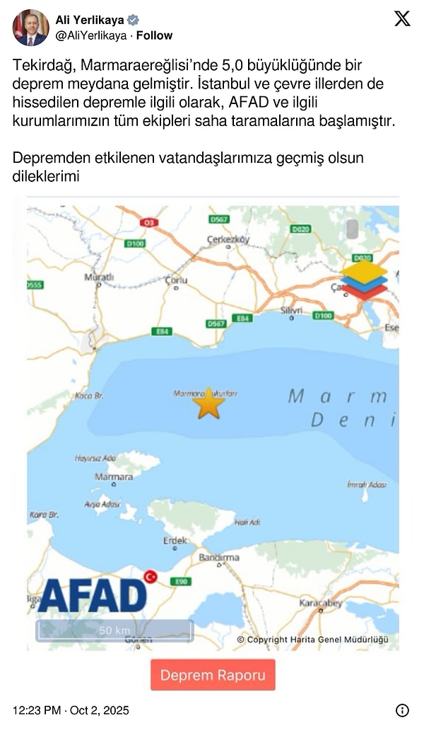 Depremin ardından saha çalışmalarına başlandı.