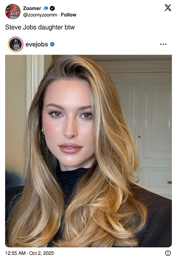 Kendisinin bir Instagram postu X'te paylaşıldı ve hakkında binlerce yorum yapıldı.