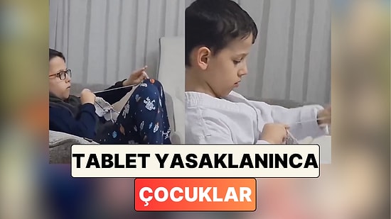 Tabletten Daha Çok Sevmiş Gibi: Bir Anne 2 Hafta Tableti Yasakladığı Çocuğunun Yeni Hobisini Paylaştı