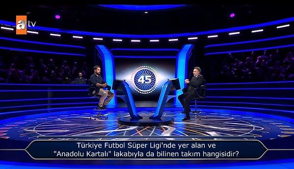 Stüdyoda olmanın heyecanı bir başka oluyor. Bu sebeple yarışmacı soruda hızlı düşünerek yanıt verince sonu hüsran oldu.