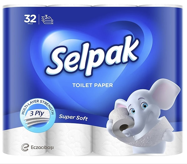 Selpak Tuvalet Kağıdı, 3 Katlı, 32'li, 1 Paket