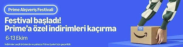 Amazon Prime Alışveriş Festivali'ne Özel Öne Çıkan Sepet İndirimleri: