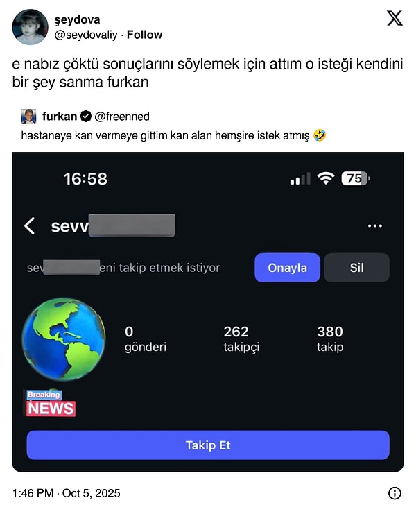 İçin fesat Furkan...
