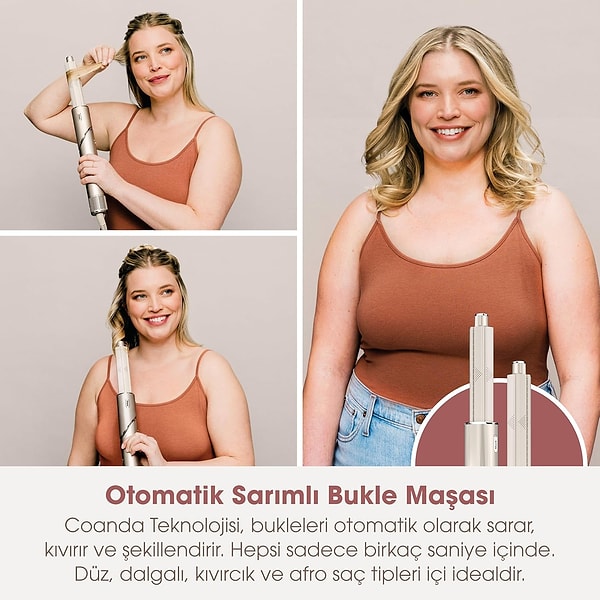 Saç tipine göre dönüşen tasarım👇