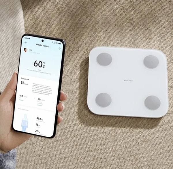 Xiaomi Mi Body Composition Scale S400 Yeni Nesil Çift Frekanslı Akıllı Bluetooth Baskül